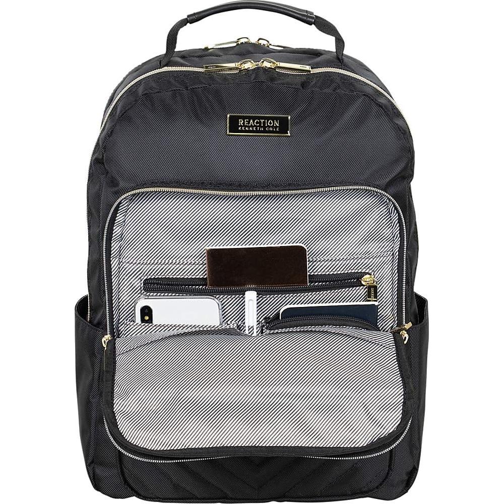 Mochila Kenneth Cole Reaction Chelsea Chevron 15" Negra