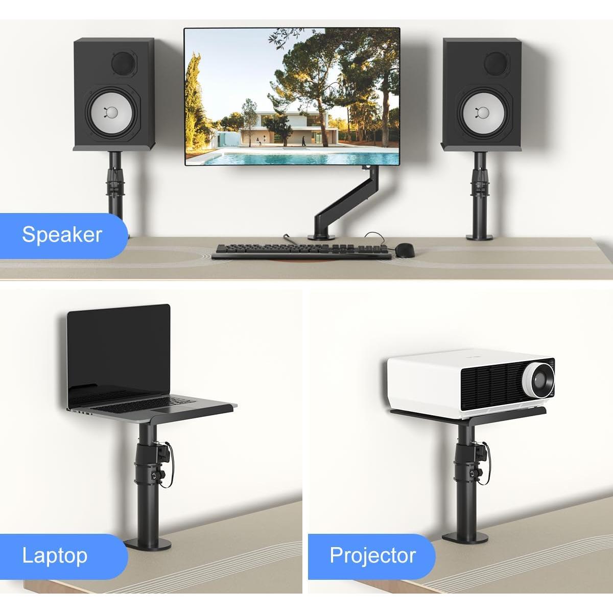 Soporte de Altavoz Ajustable Suptek SDM001 Negro - 2 Paquete