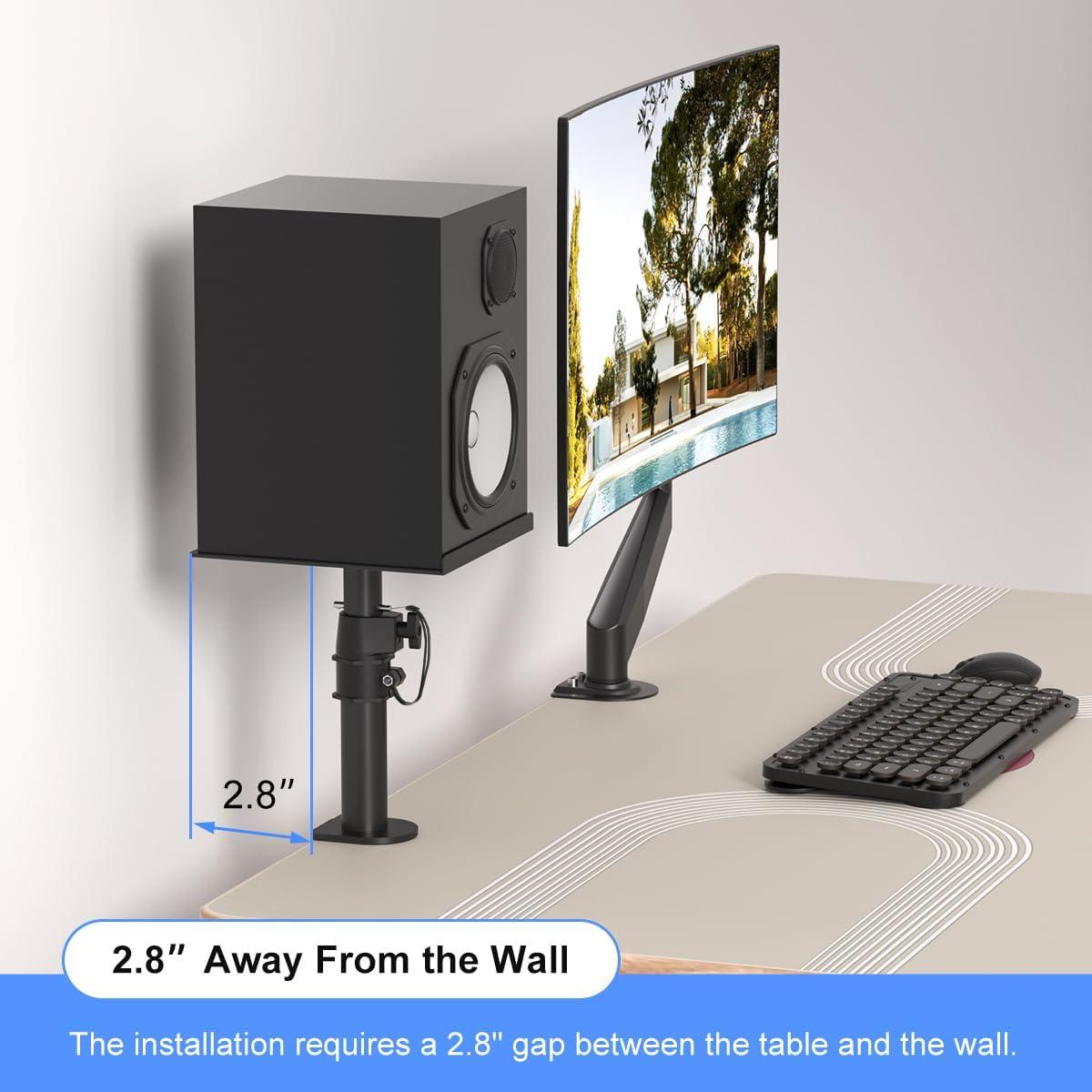 Soporte de Altavoz Ajustable Suptek SDM001 Negro - 2 Paquete