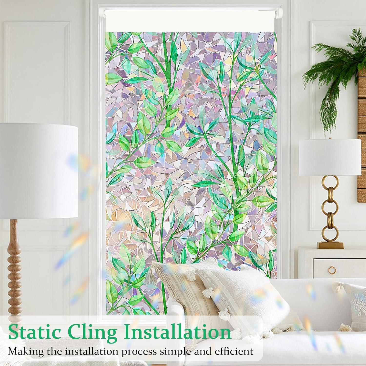 Película de Privacidad Bectosy 44.5x199.4cm Efecto Arcoíris UV