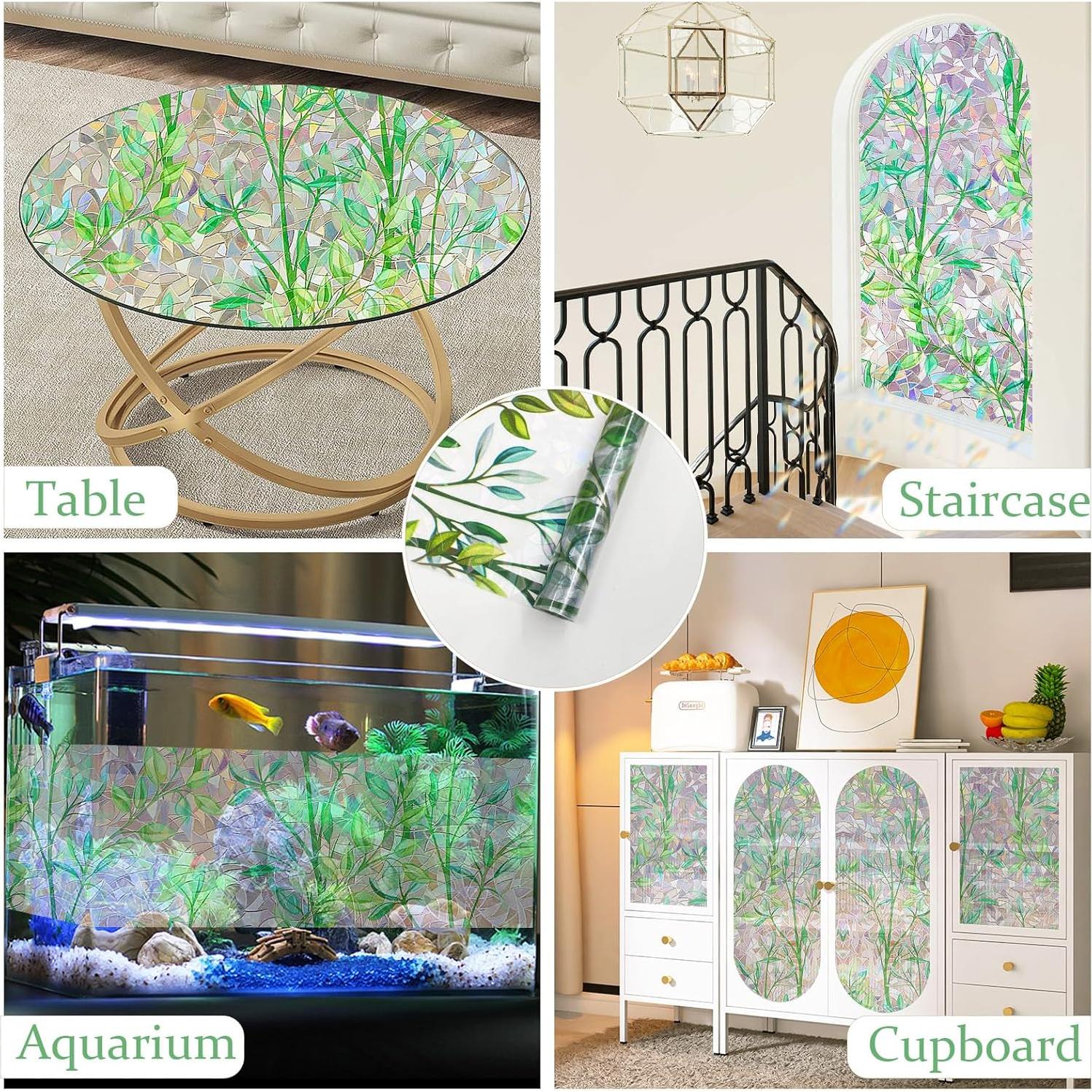 Película de Privacidad Bectosy 44.5x199.4cm Efecto Arcoíris UV