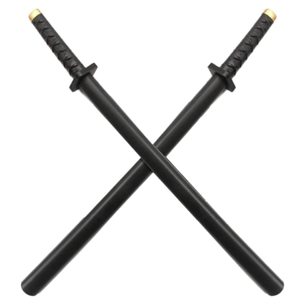Espadas de Anime Cosplay 2Pcs Damdos Katana Samurai 77cm