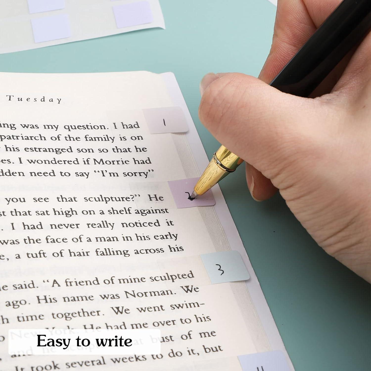 480 Pestañas Adhesivas Prudiut 1.27x2.54 cm 12 Colores