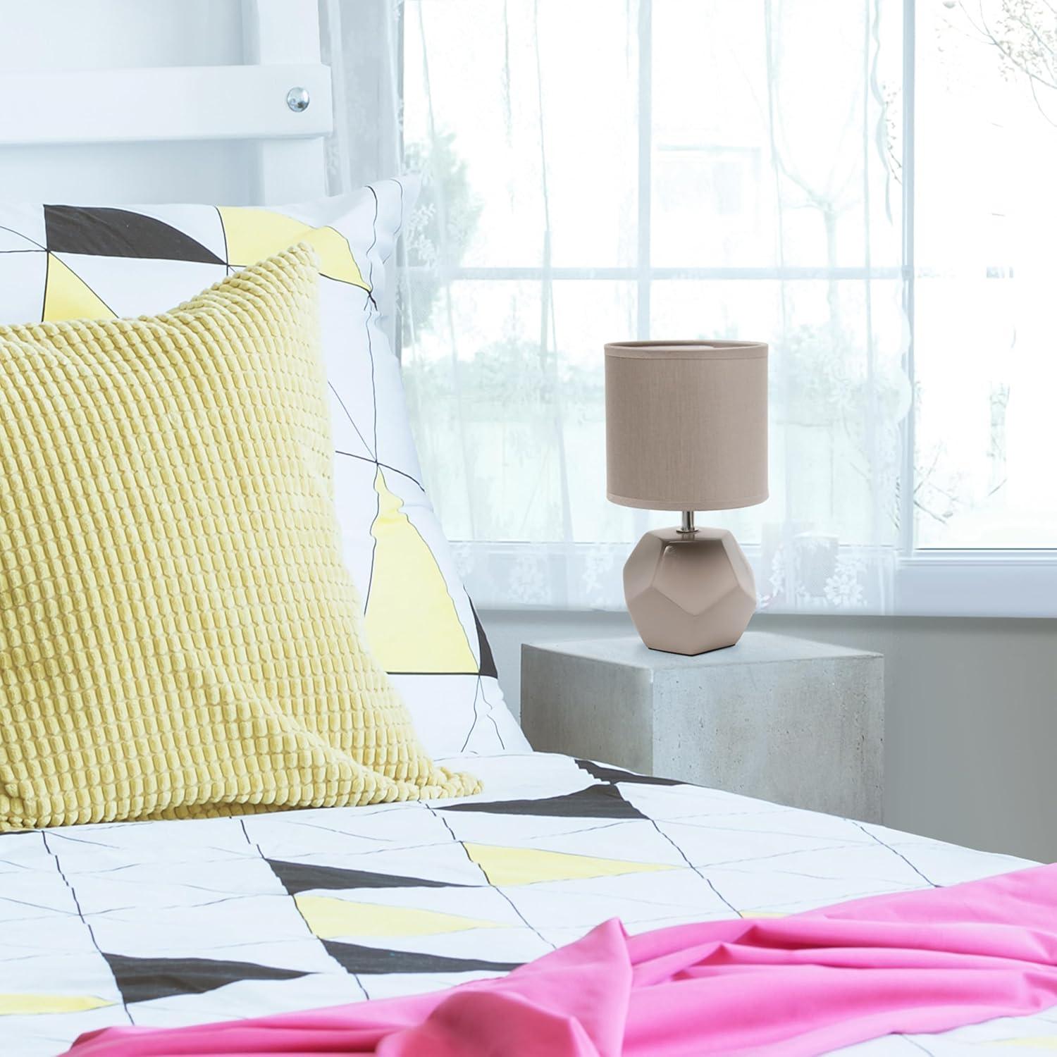 Lámpara de Mesa Geométrica Moderna Simple Designs 26 cm Gris