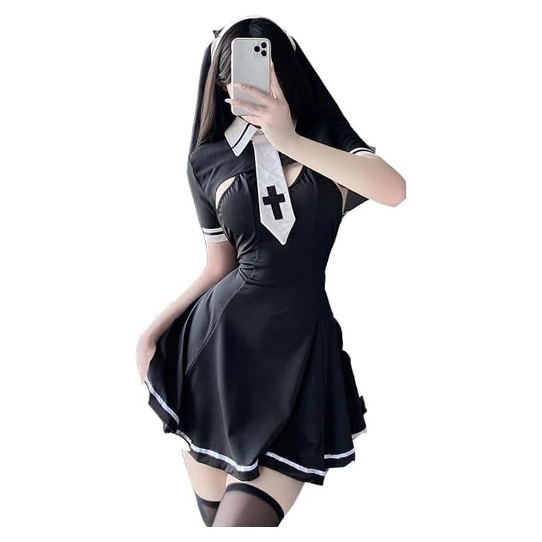 Disfraz Sexy de Monja ZYTC para Mujeres - Halloween y Cosplay