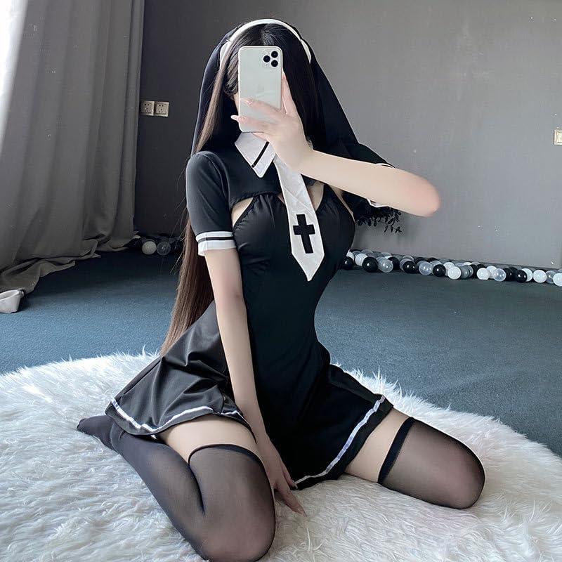 Disfraz Sexy de Monja ZYTC para Mujeres - Halloween y Cosplay