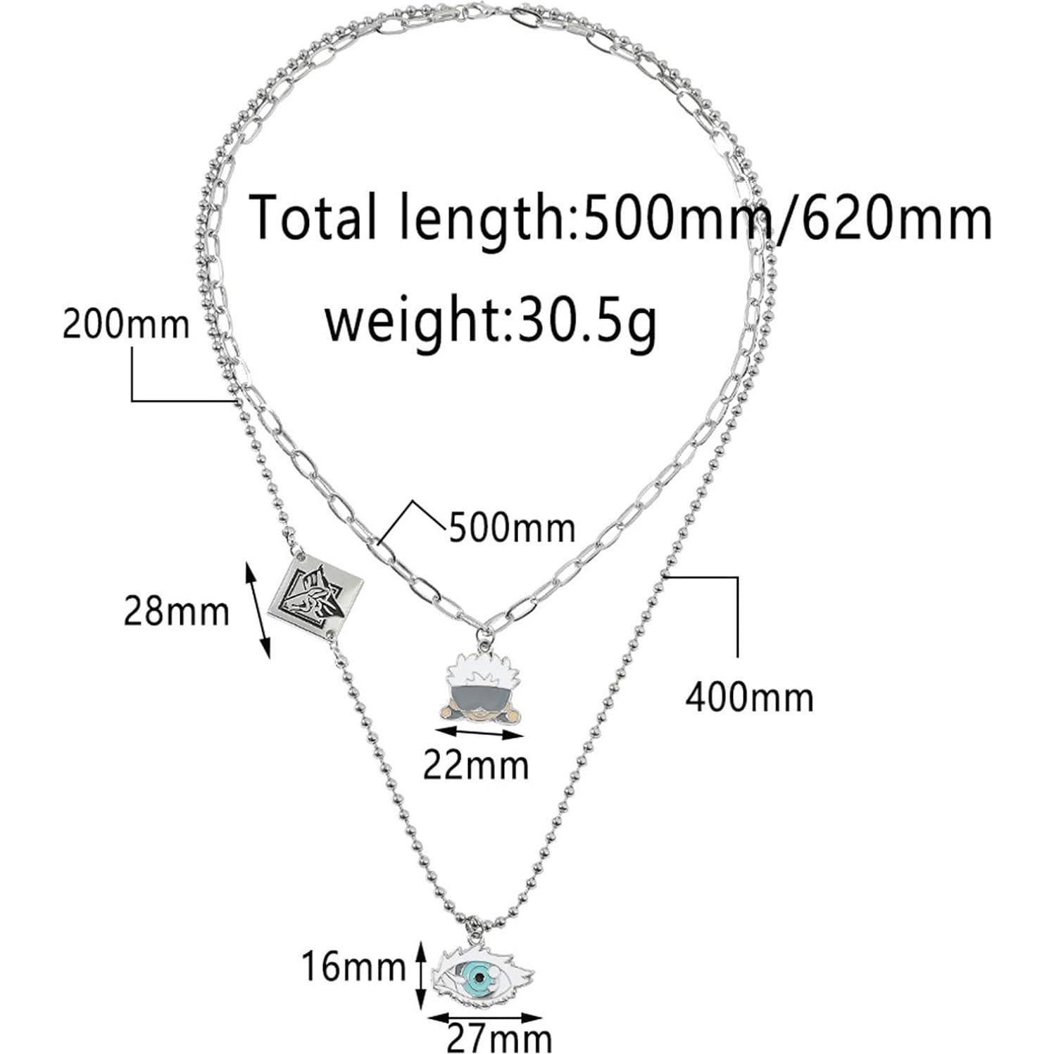 Conjunto de Cosplay JinYu: Gafas, Collar y Anillo Unisex