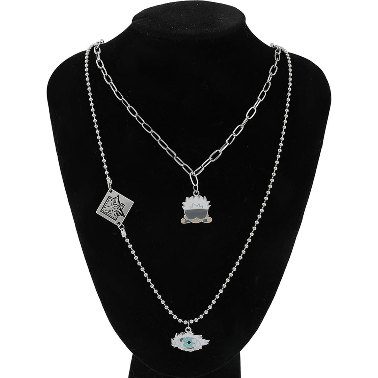 Conjunto de Cosplay JinYu: Gafas, Collar y Anillo Unisex