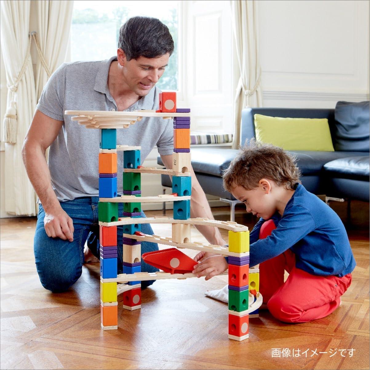 Hape Quadrilla Vertigo - Construcción de Carreras de Canicas 134 Piezas