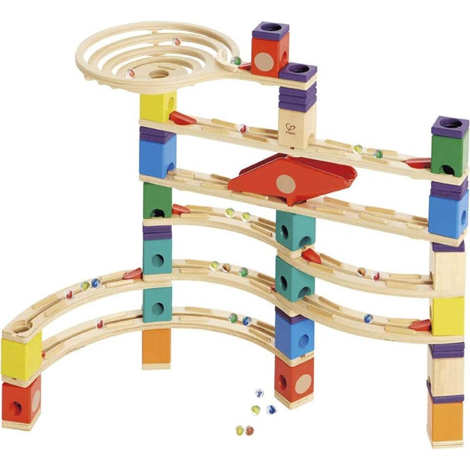 Hape Quadrilla Vertigo - Construcción de Carreras de Canicas 134 Piezas
