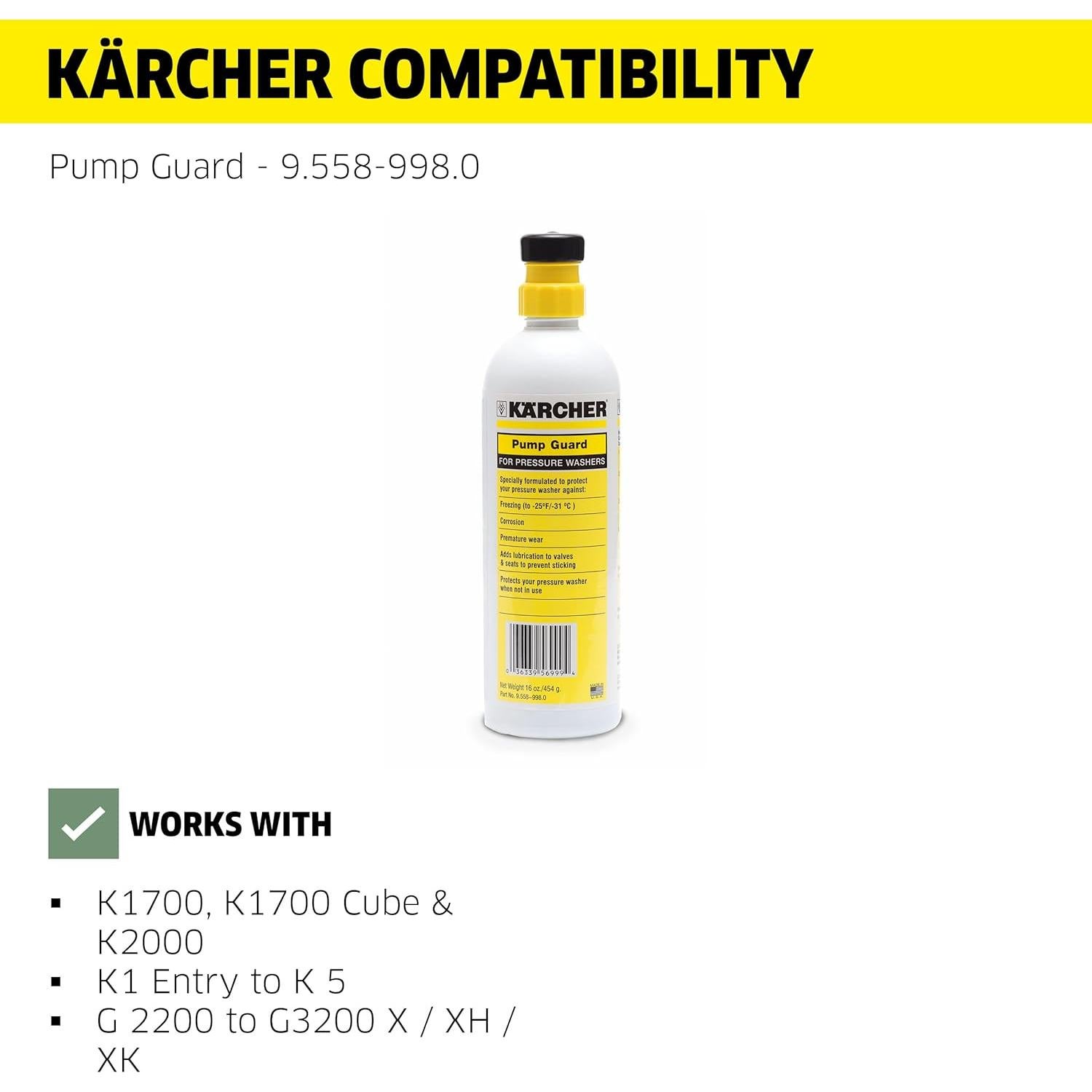 Protector de Bomba Karcher 16oz - Anticongelante y Lubricante