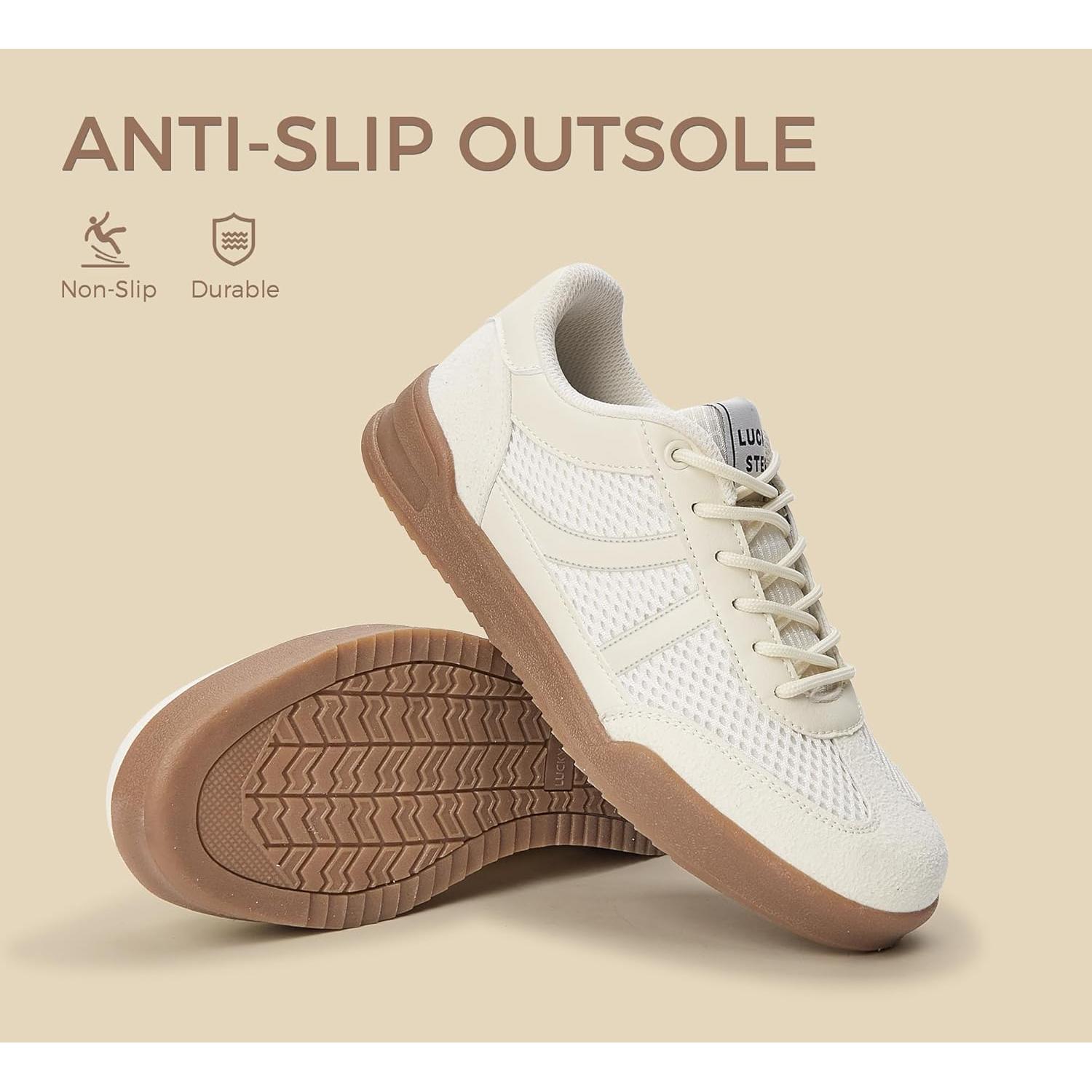 Zapatillas Retro para Mujer Lucky Step Malla Suela Goma 6