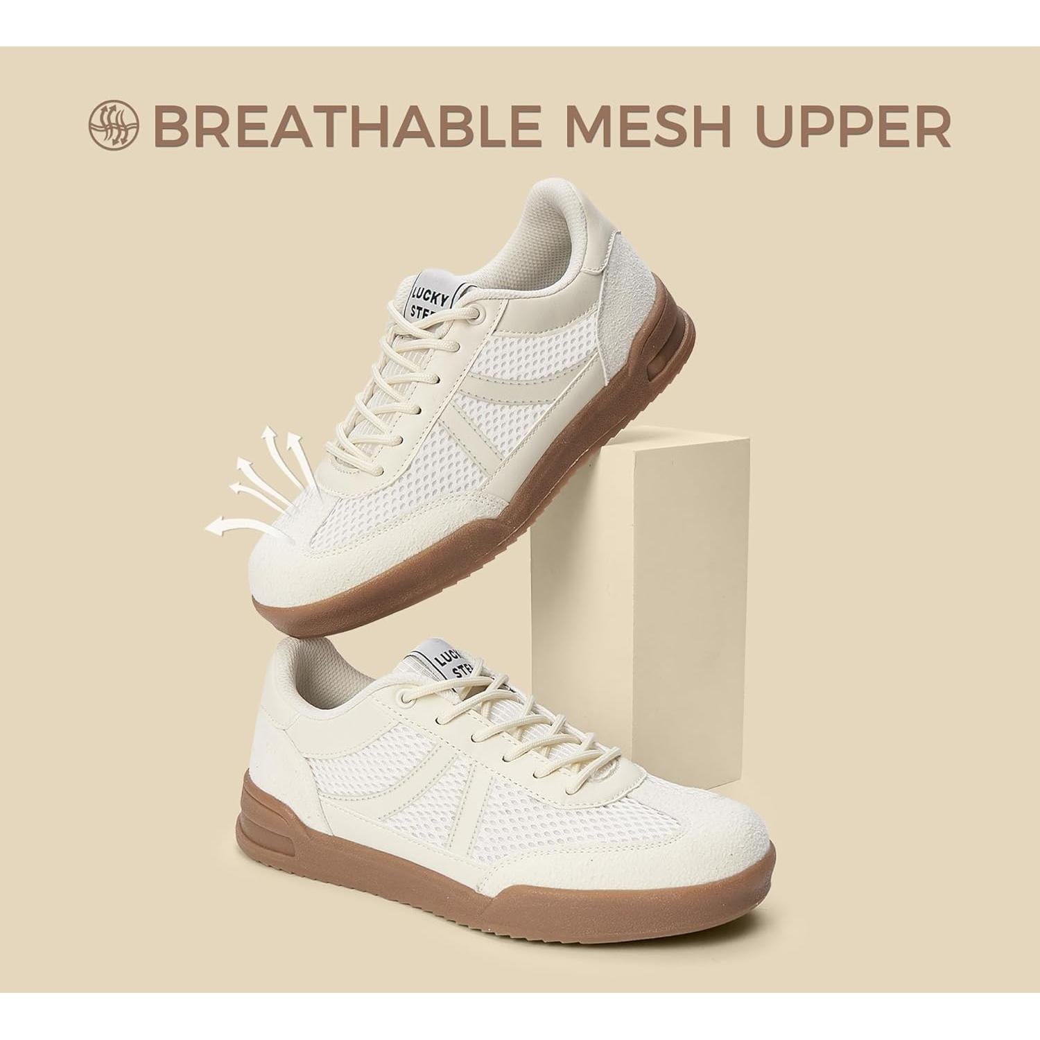 Zapatillas Retro para Mujer Lucky Step Malla Suela Goma 6