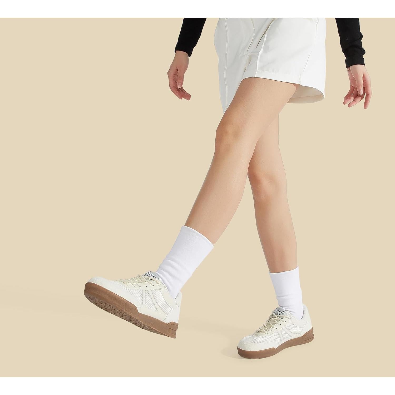 Zapatillas Retro para Mujer Lucky Step Malla Suela Goma 6