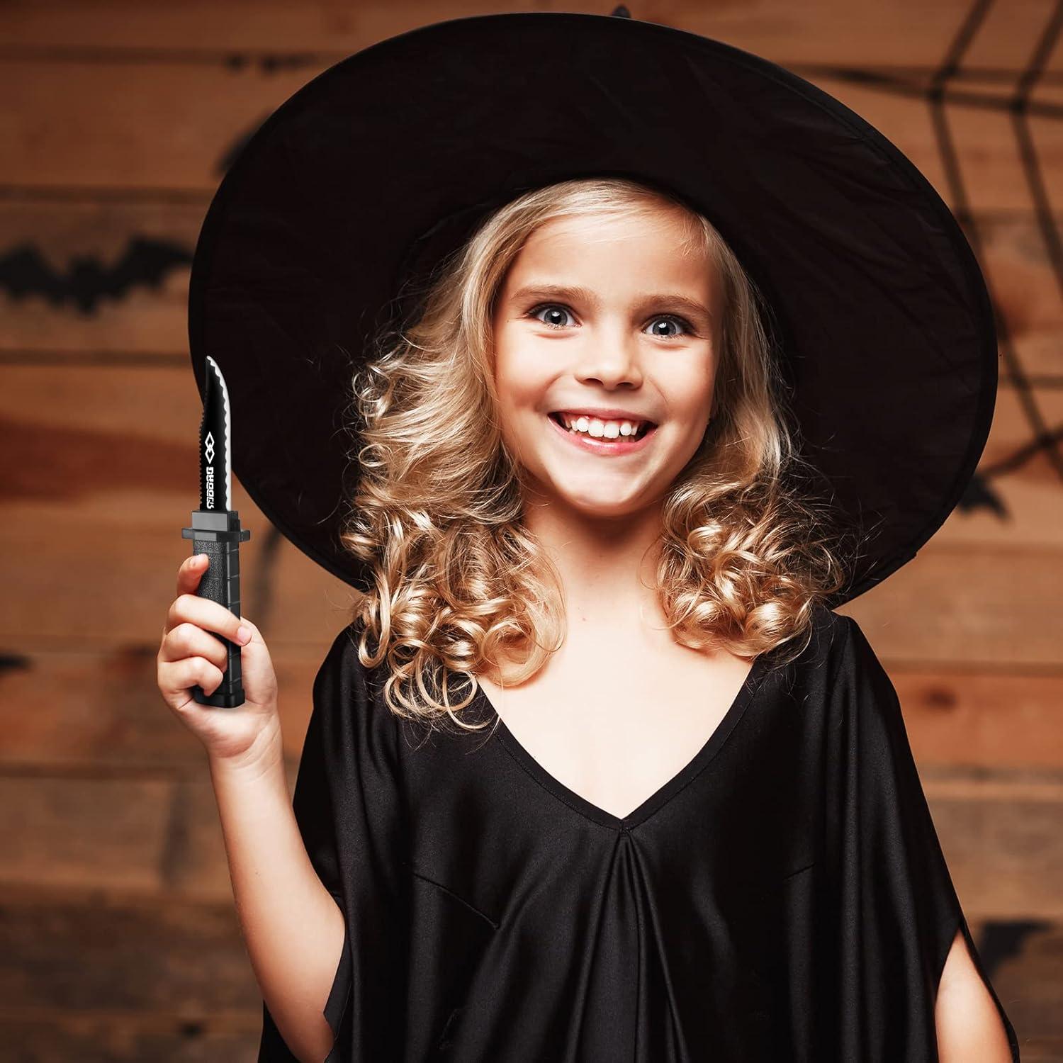 Juego de 9 cuchillos falsos retráctiles ZJoey Halloween