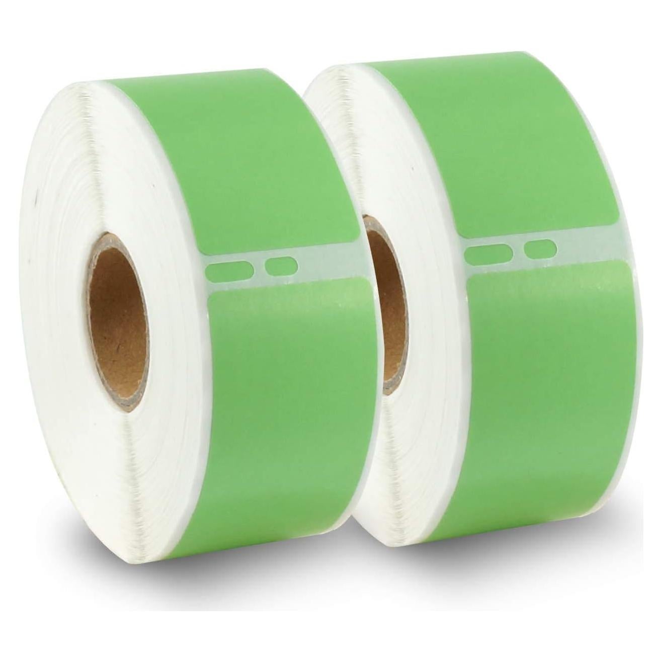 Etiquetas de Reemplazo BETCKEY 28mm x 89mm Verde para DYMO
