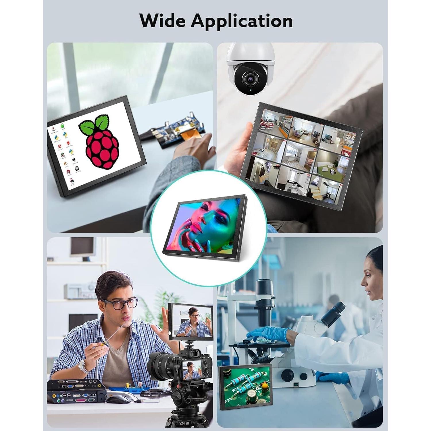 Monitor Mini Eyoyo 20.32 cm 1024x768 HDMI VGA USB