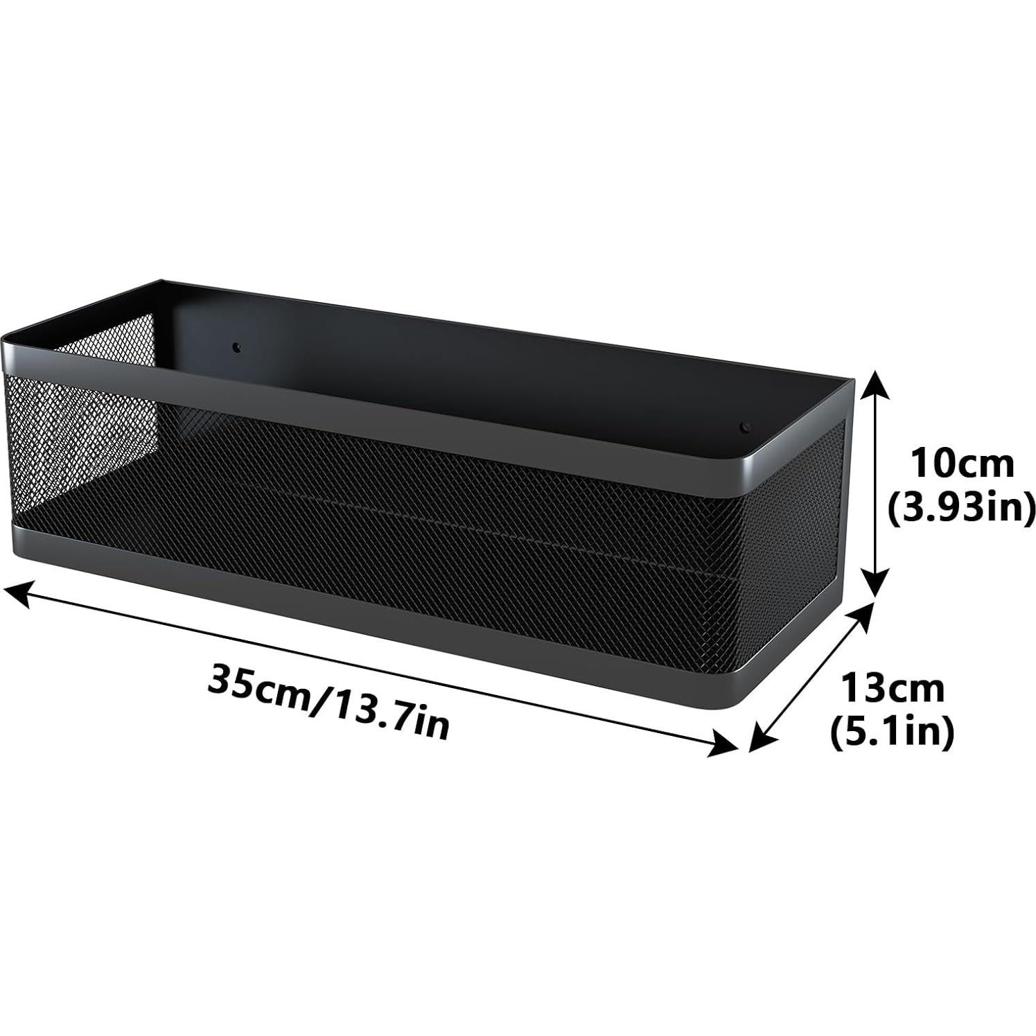 Estante Magnético para Especias WOCHUANGSI Negro 35.1x13x9.9cm