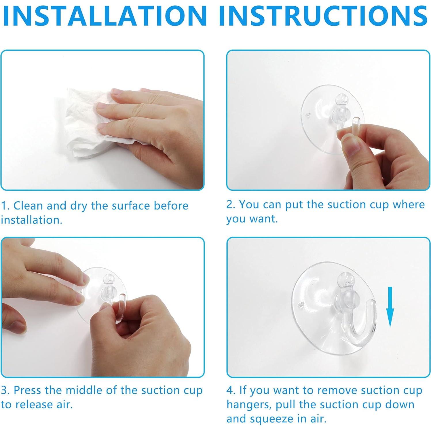 Ganchos de Ventosa Transparentes Piutouyar 20Pcs 30mm