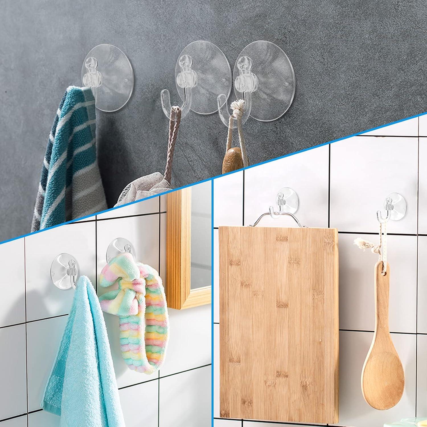 Ganchos de Ventosa Transparentes Piutouyar 20Pcs 30mm