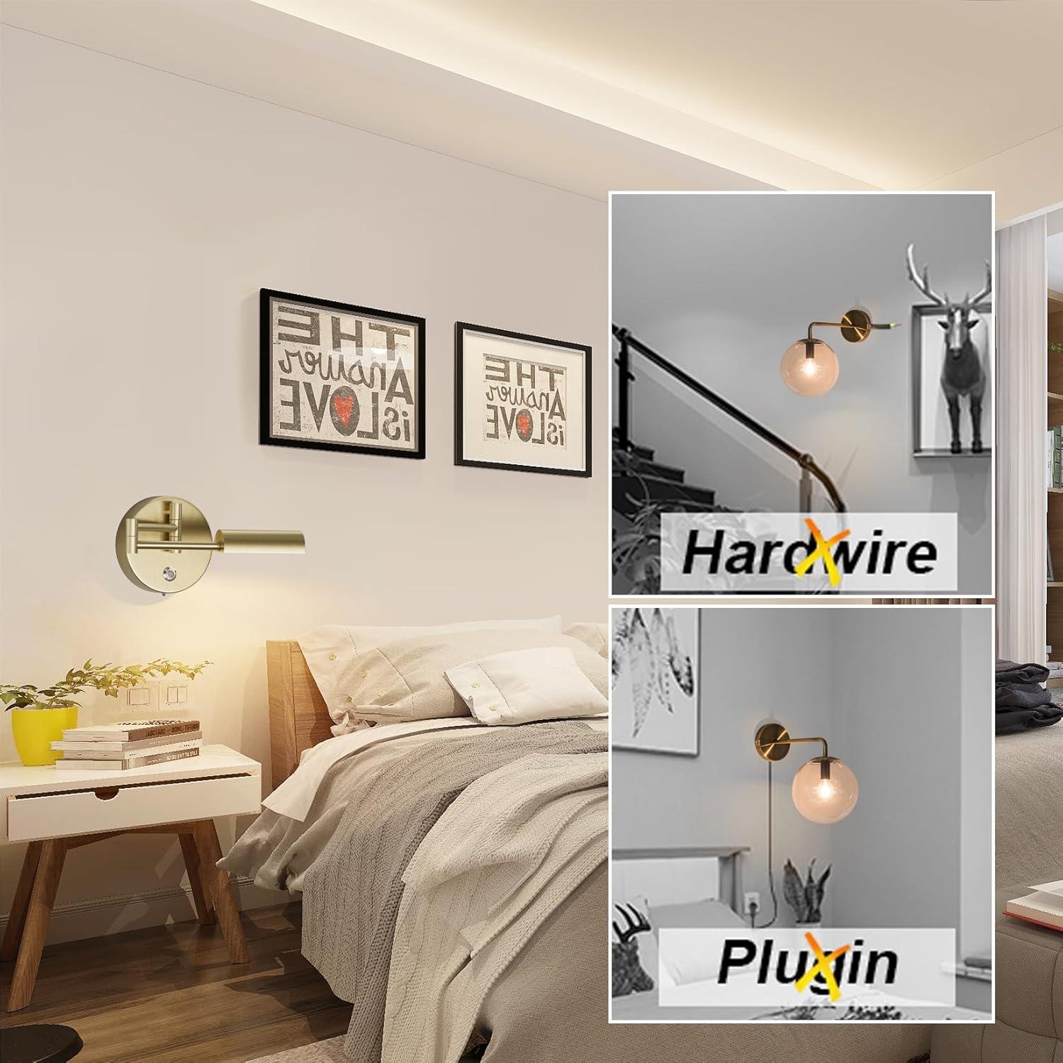 Aplique de Pared Recargable Tipace con Control Remoto 180°