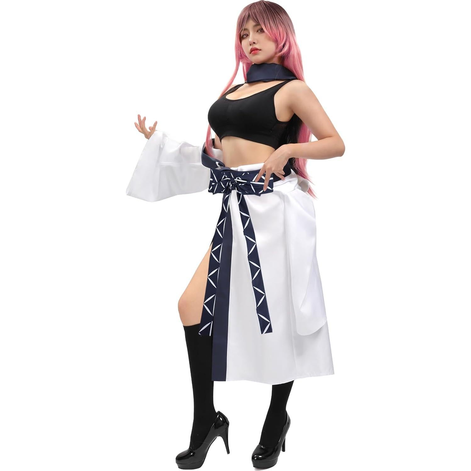 Disfraz de Cosplay DAZCOS JJK Mujer Grande Bata y Bufanda