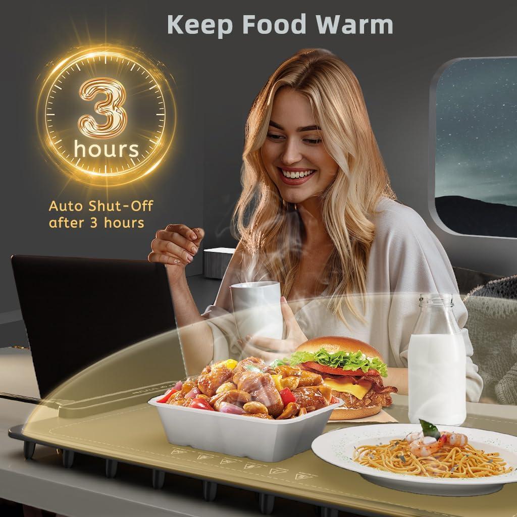 Alfombrilla Calentadora Eléctrica JQCSR 60x40cm 3 Modos Temperatura