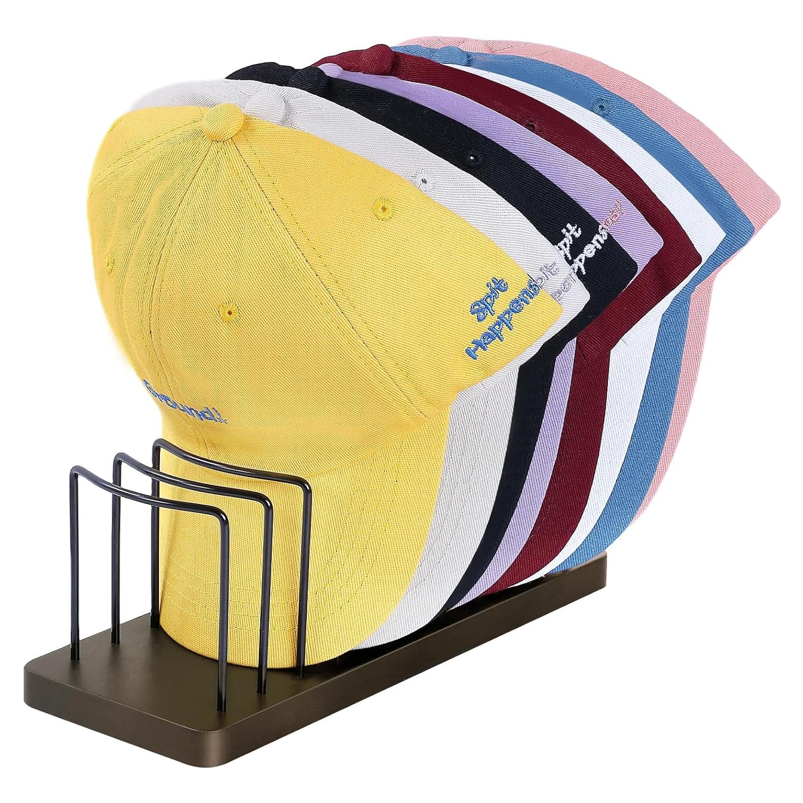 Organizador de Sombreros Boloye Marrón Rústico para 10 Gorras