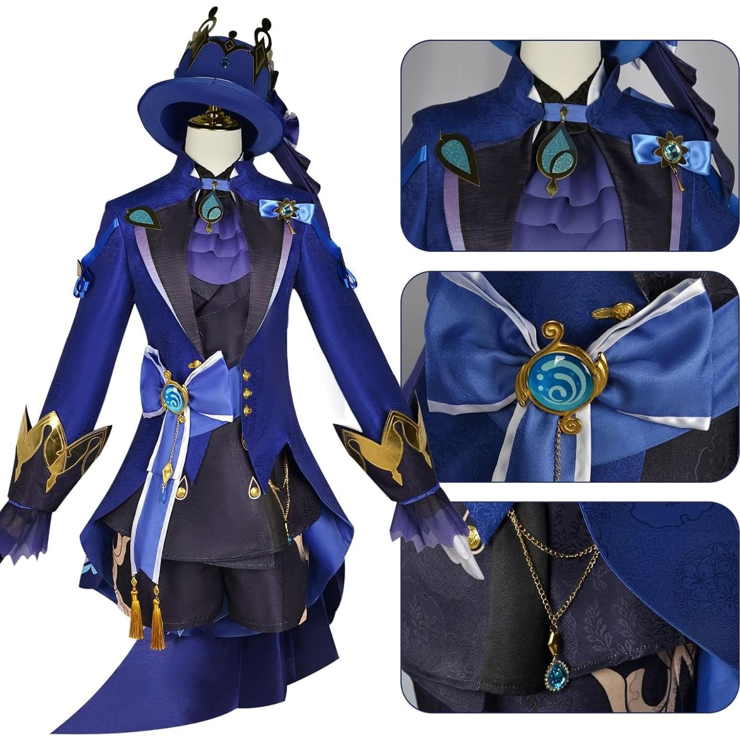 Disfraz de Cosplay Fontaine Black Furina Cos-Animefly XL