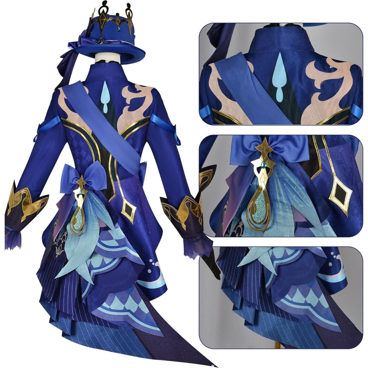 Disfraz de Cosplay Fontaine Black Furina Cos-Animefly XL