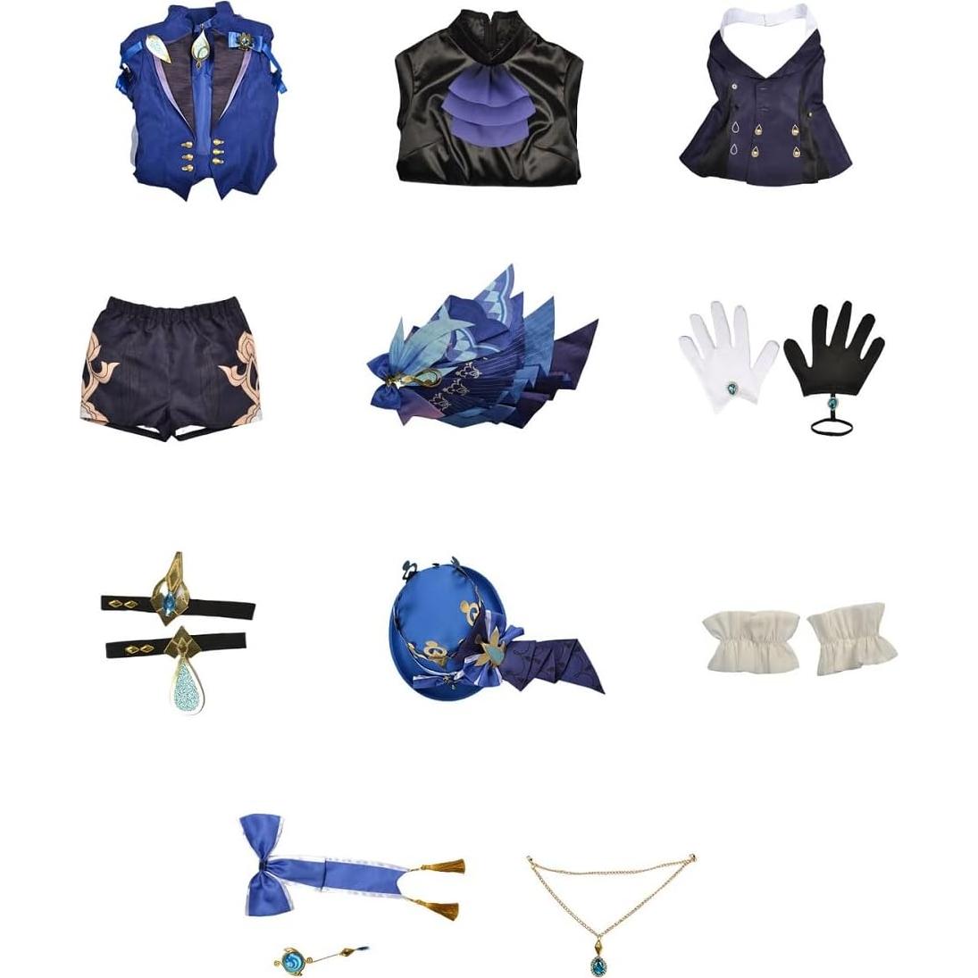 Disfraz de Cosplay Fontaine Black Furina Cos-Animefly XL