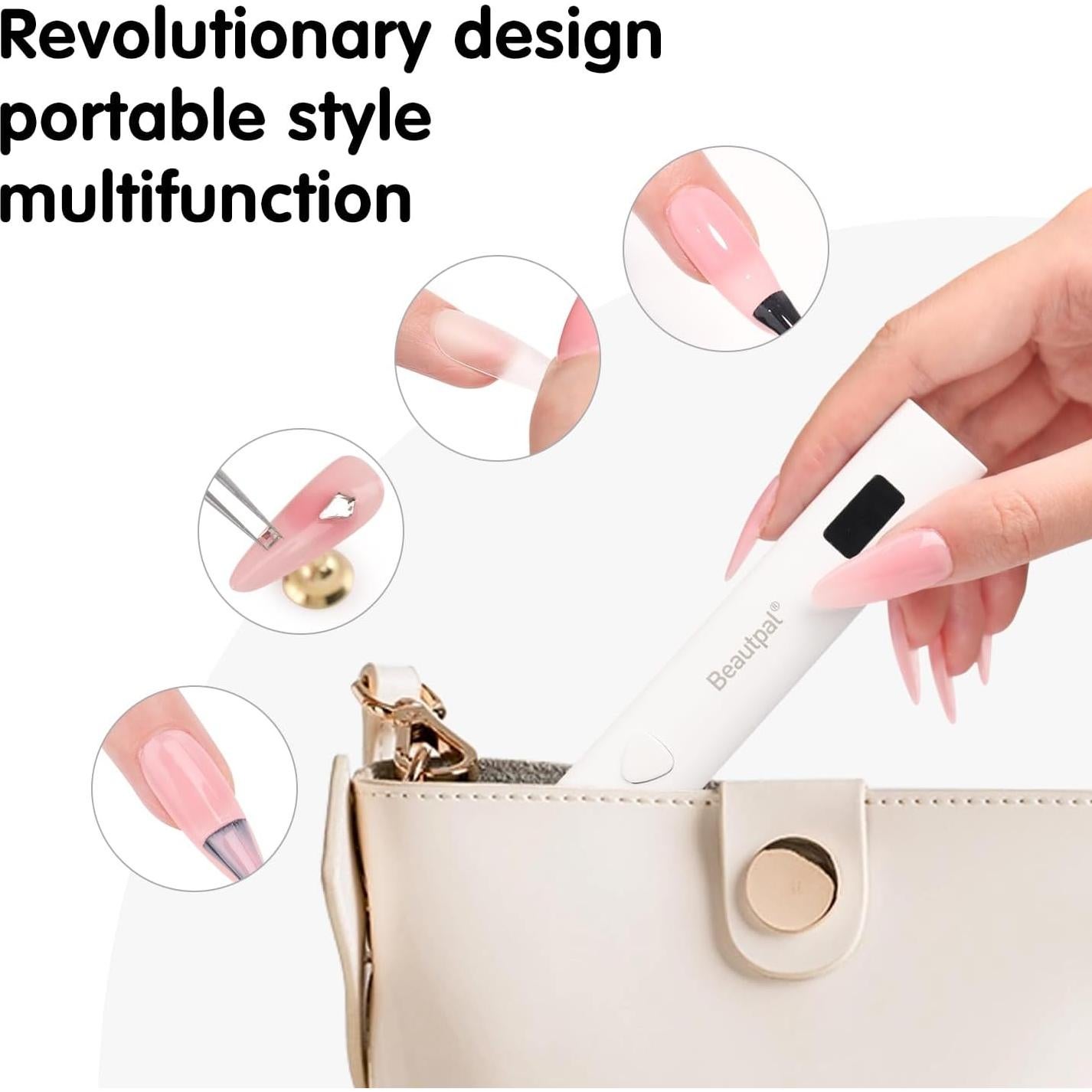 Luz UV de Mano para Uñas Larvall L001 Secado Rápido 8s