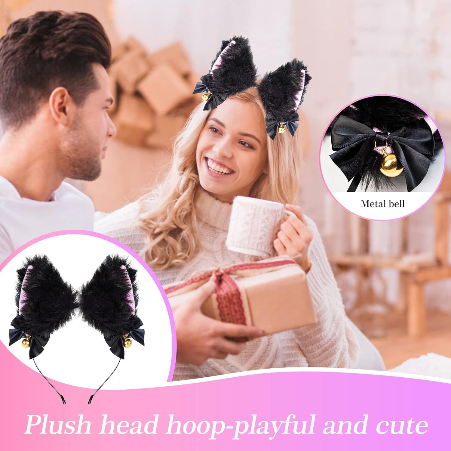 Conjunto Disfraz de Cosplay para Mujeres - Orejas y Cola Hechas a Mano