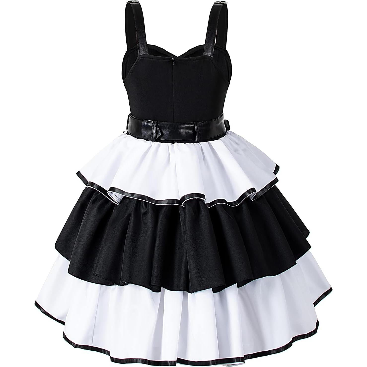 Disfraz Gótico de Anime Mujer Conjunto 4 Piezas Kawaii