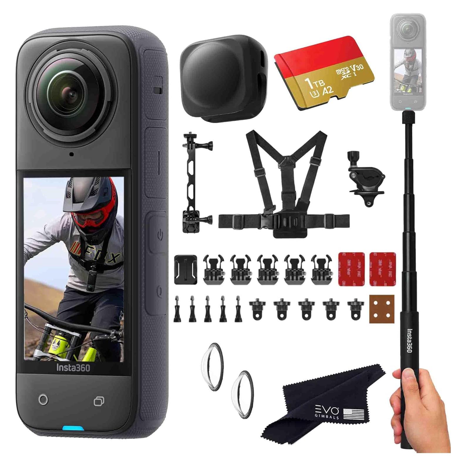 Cámara de Acción 360 Insta360 X4 - 8K, 72MP, Negro