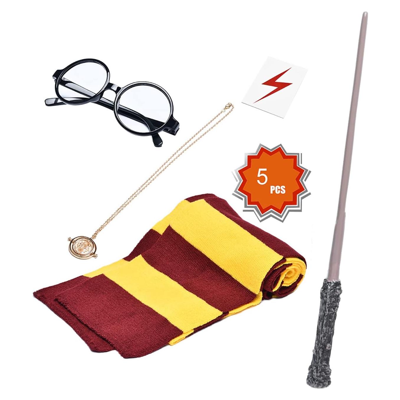 Conjunto de Disfraces KESOCORAY Varita Gafas Bufanda Collar