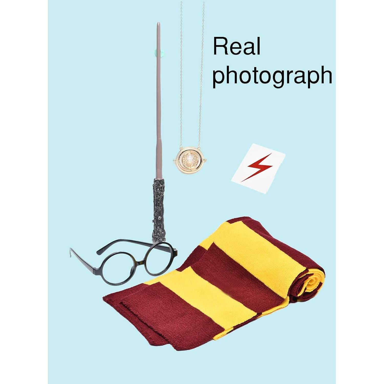 Conjunto de Disfraces KESOCORAY Varita Gafas Bufanda Collar