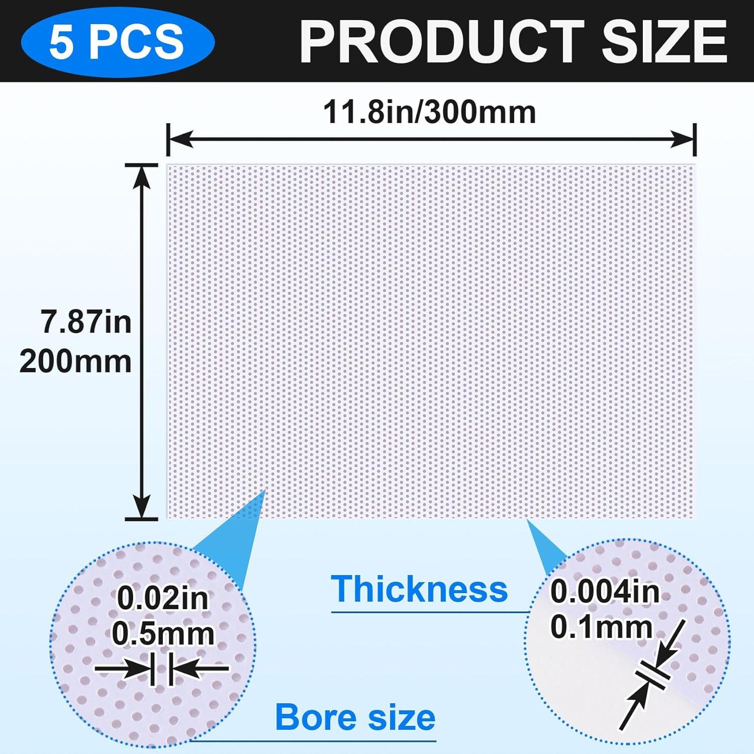 PAGOW Malla de Ojos de Fursuit Blanca 5 Hojas 30x20 cm