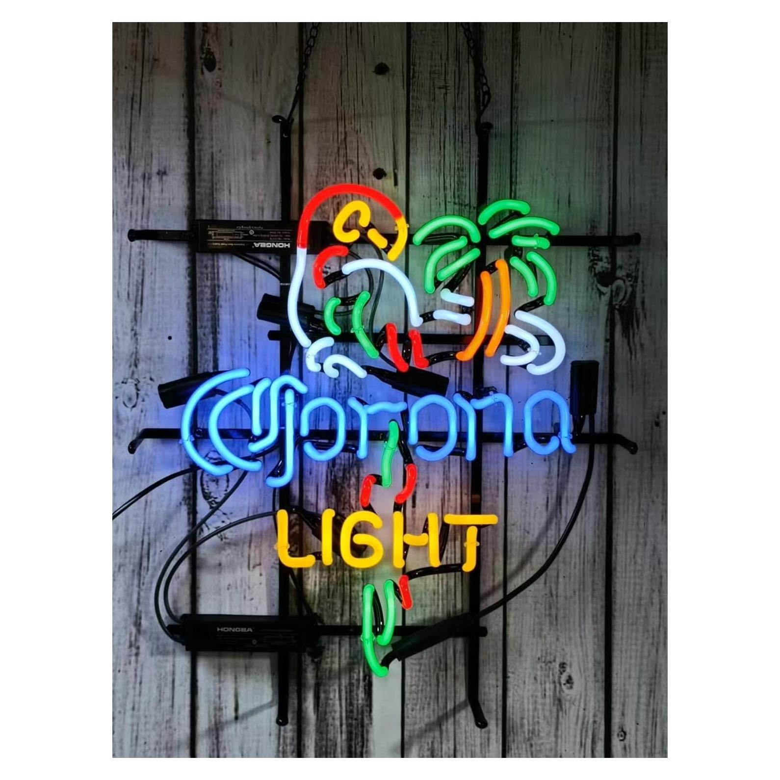 Letrero de Neón Corona 24x20 cm para Bar y Oficina