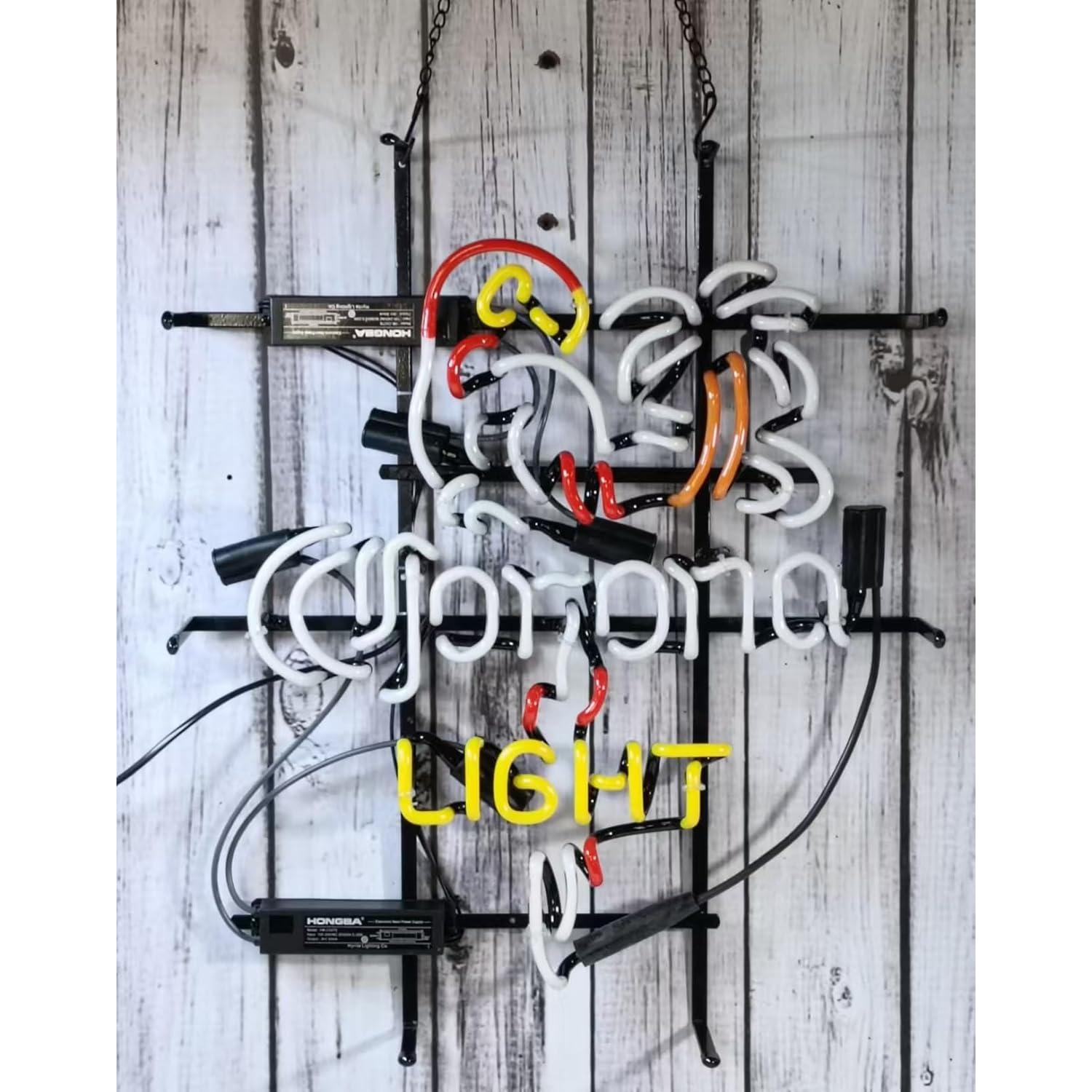 Letrero de Neón Corona 24x20 cm para Bar y Oficina