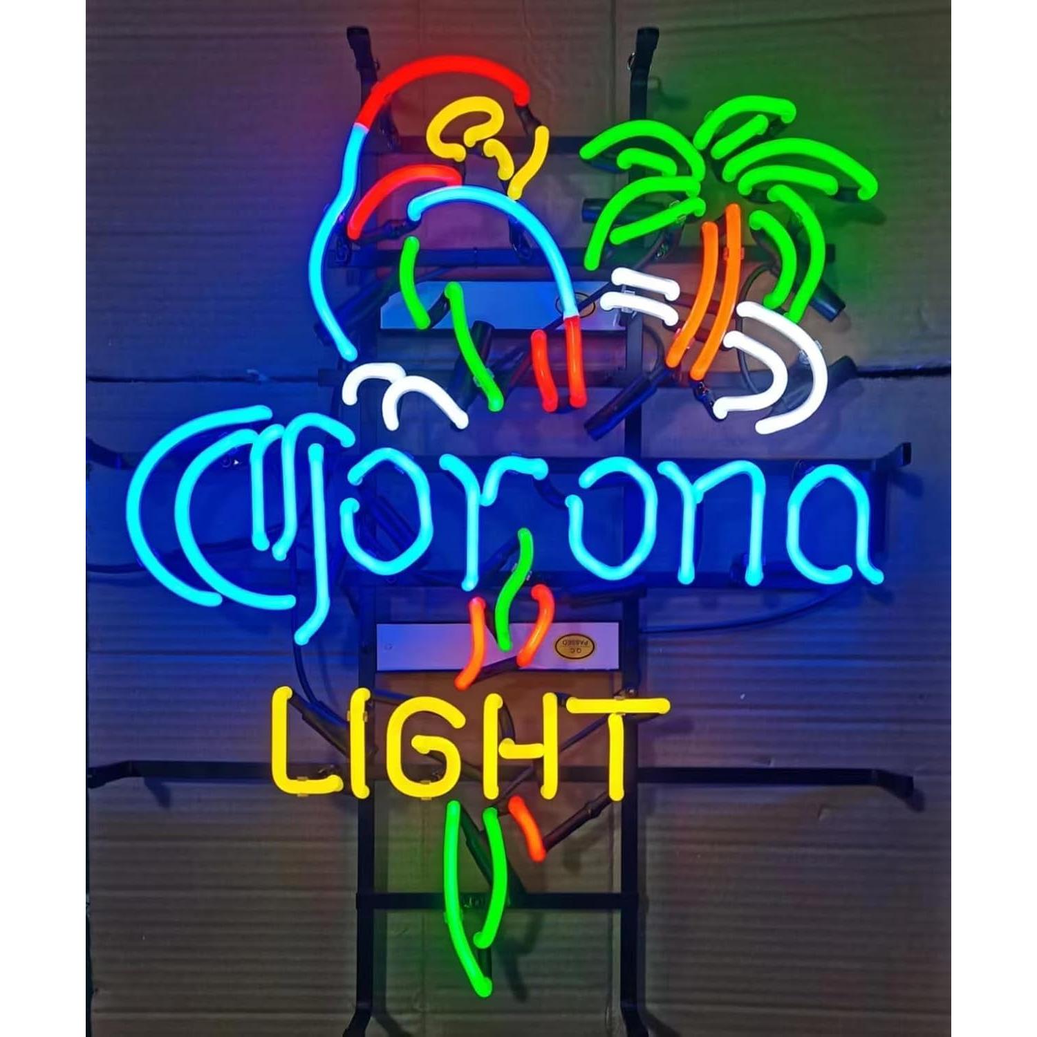 Letrero de Neón Corona 24x20 cm para Bar y Oficina