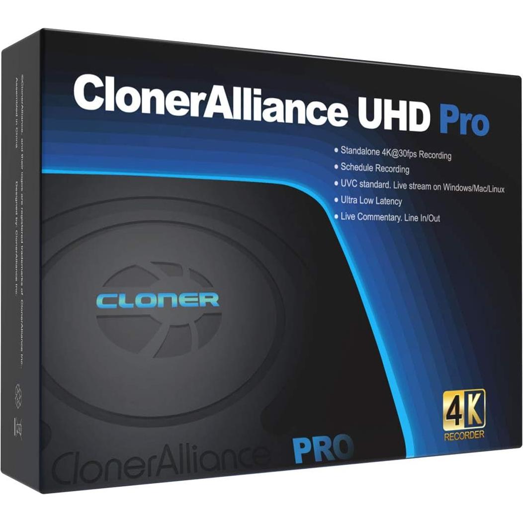 Grabadora de Video 4K ClonerAlliance UHD Pro HDMI H.265