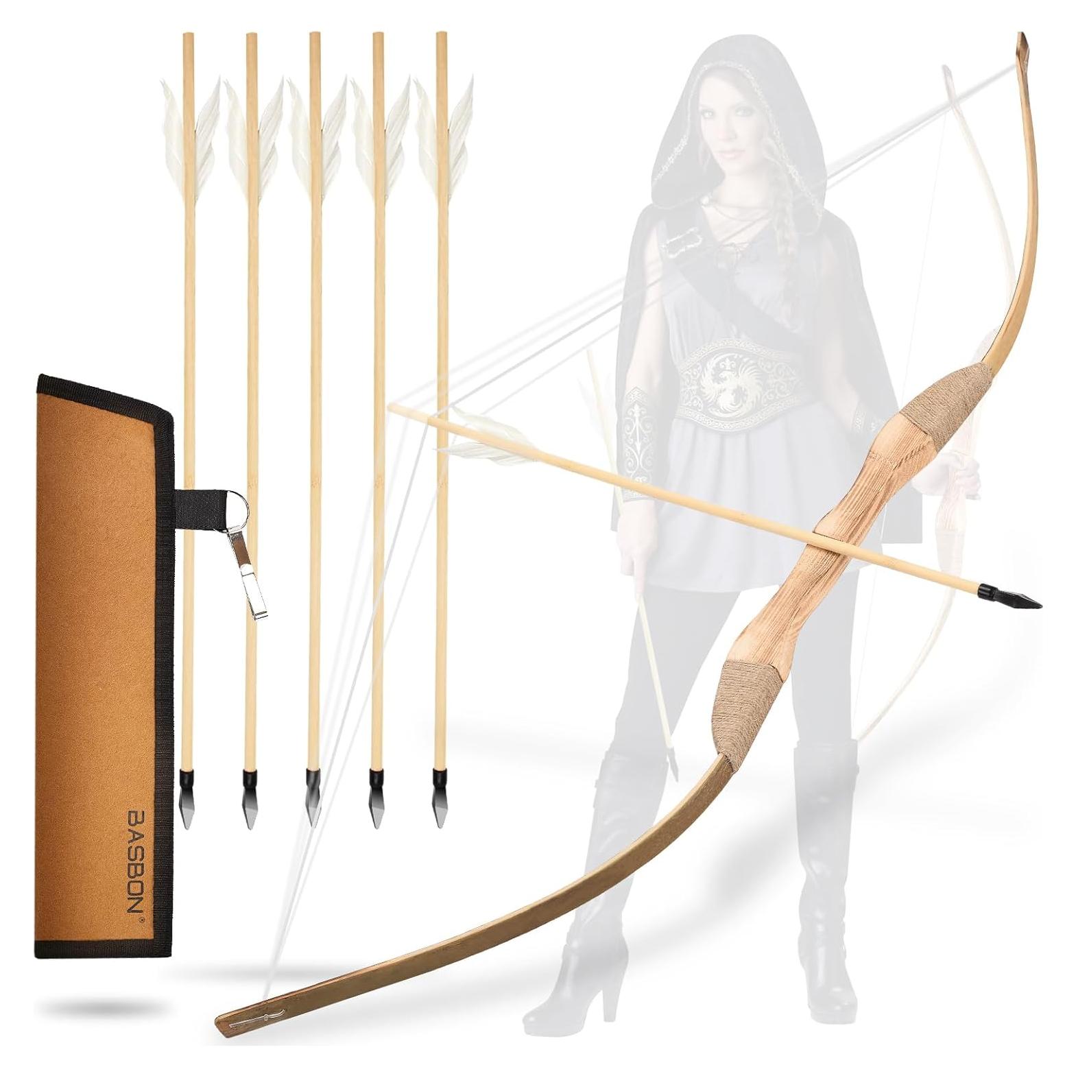 Juego de Arco y Flecha Basbon BA1MI5 101,6 cm Madera