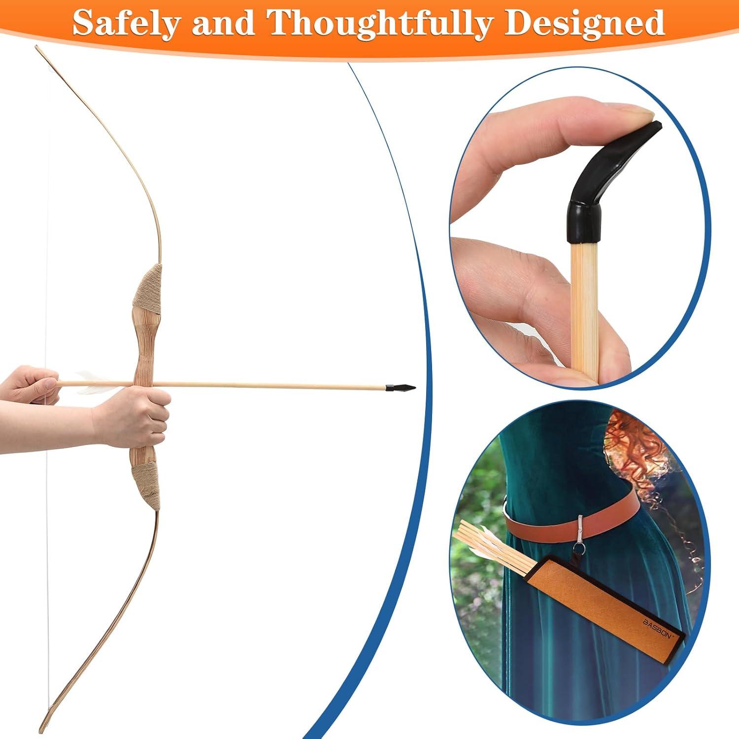 Juego de Arco y Flecha Basbon BA1MI5 101,6 cm Madera