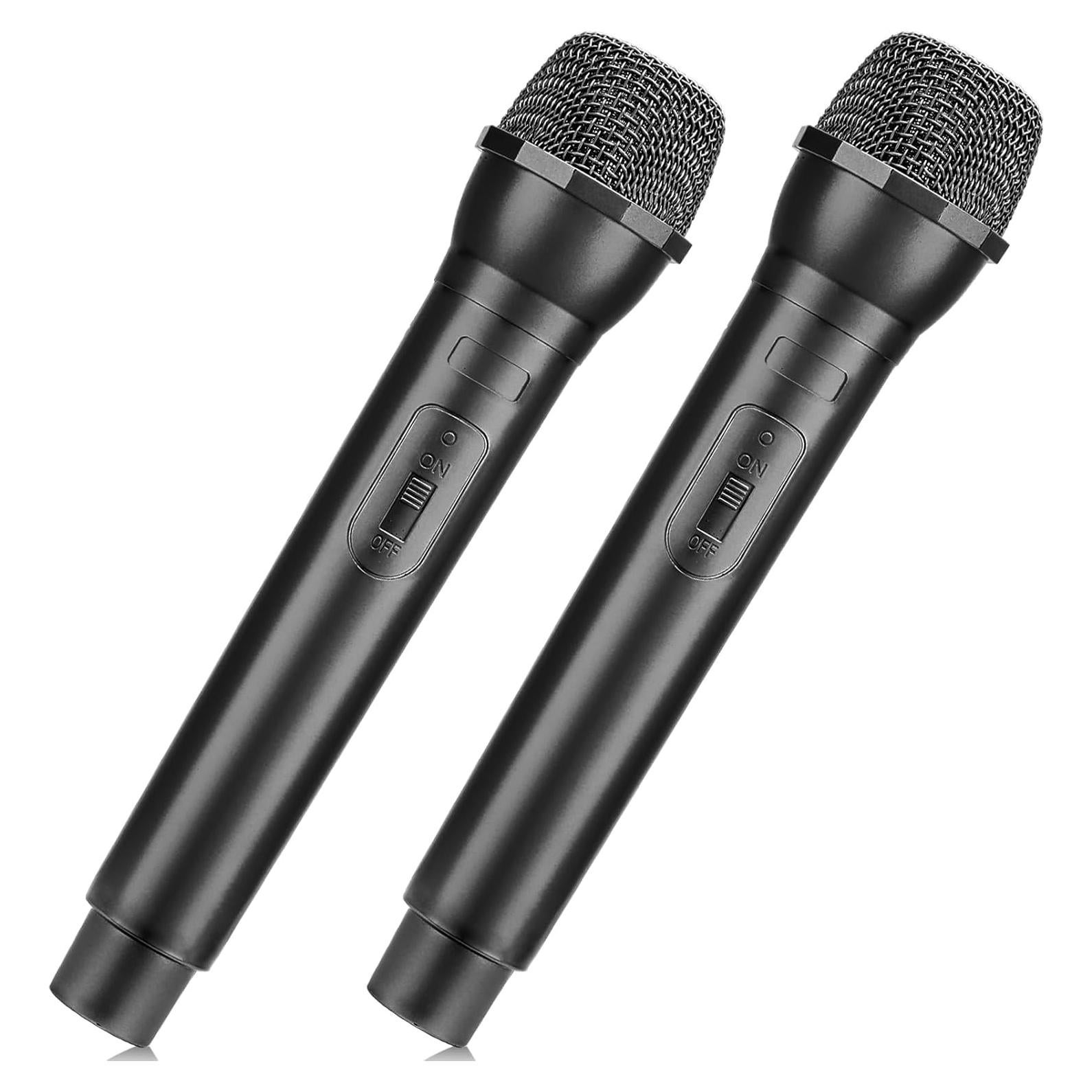 Accesorios de Micrófono Falso Facmogu 2 Piezas - Negro