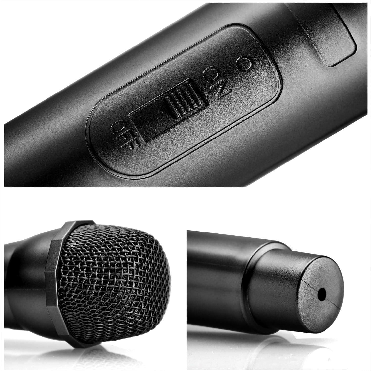 Accesorios de Micrófono Falso Facmogu 2 Piezas - Negro