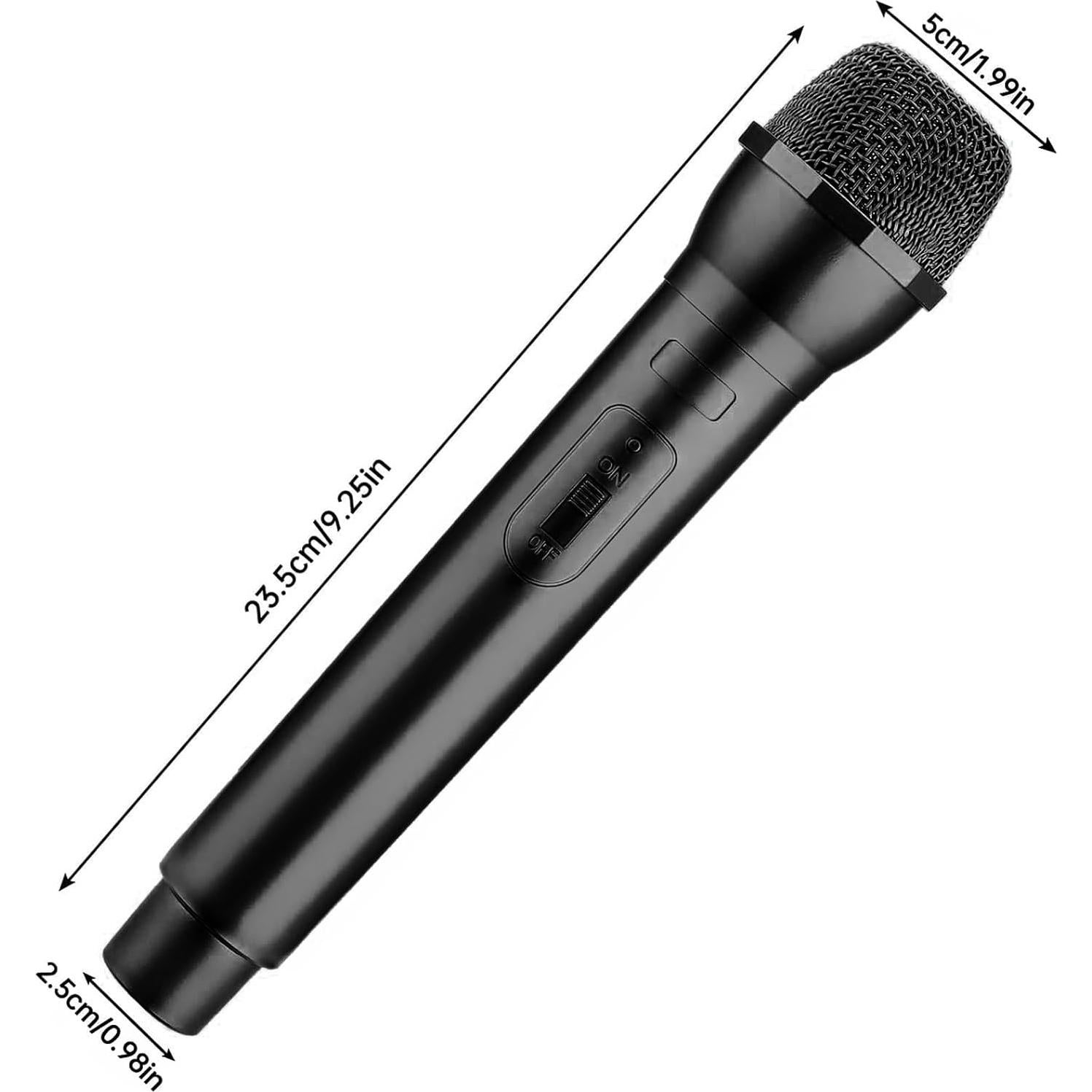 Accesorios de Micrófono Falso Facmogu 2 Piezas - Negro