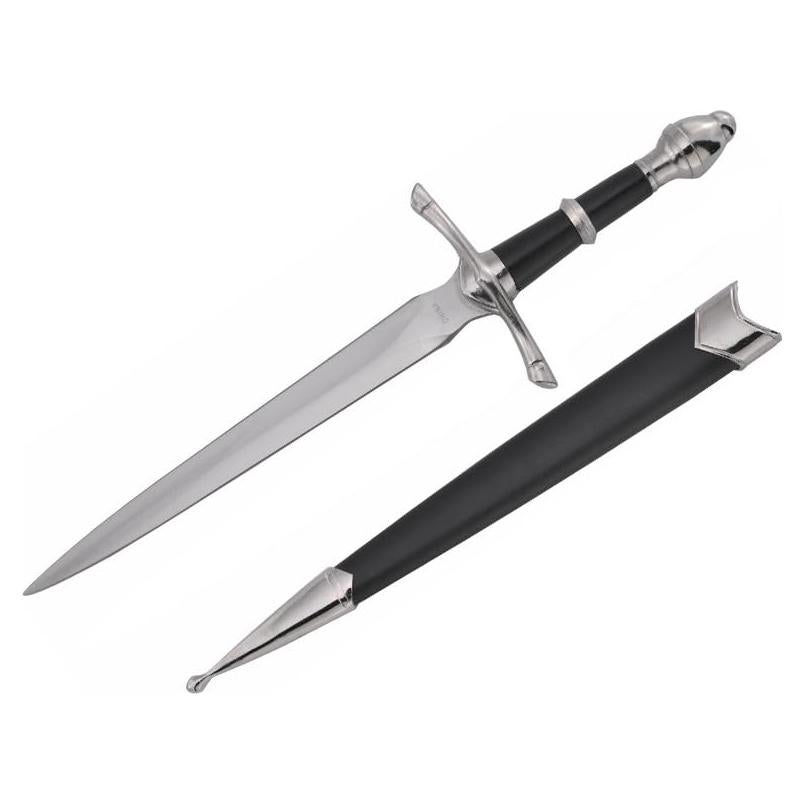 Daga Medieval Wuu Jau H-5921 con Funda Negra 35,56 cm