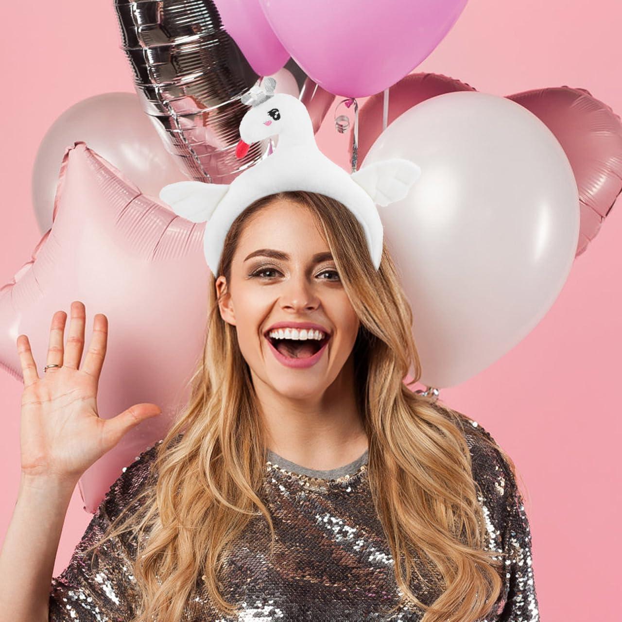 Diadema de Cisne Blanco Aboofan para Disfraces y Fiestas