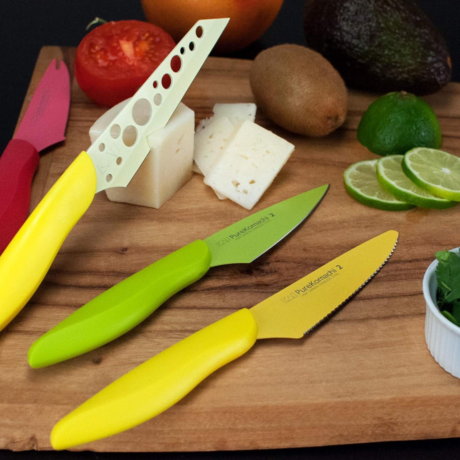 Cuchillo para Queso Kai Pure Komachi 2 11.43 cm Amarillo